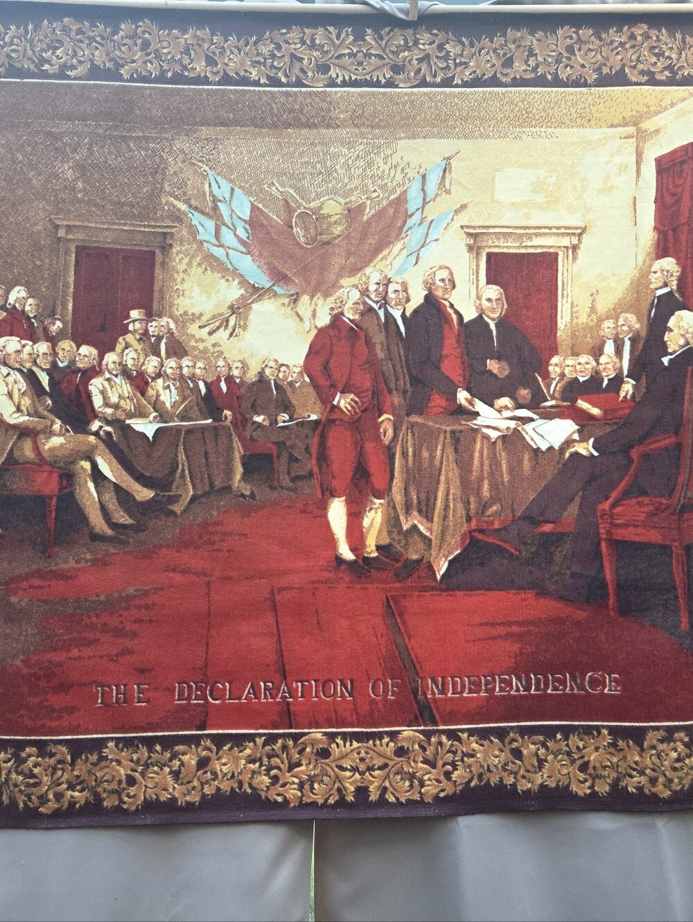 Declaration Of Independence Bicentennial Wall Tapistry